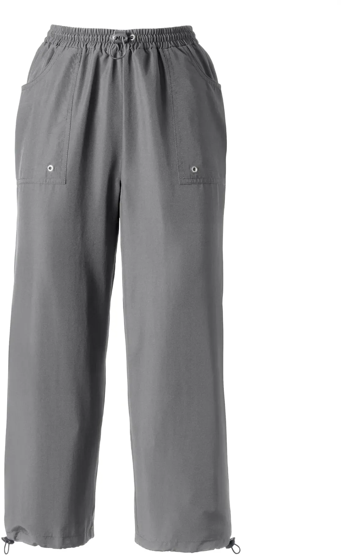7/8-Hose CLASSIC BASICS, Damen, Gr. 54, Normalgrößen, grau (anthrazit), 100% Polyester, unifarben, 7/8-Länge, Hosen 7/8-Hose