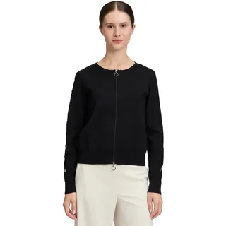 Betty Barclay Strick-Cardigan mit Reißverschluss in schwarz, | Gr.: 46