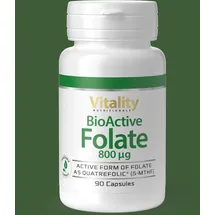 vitality nutritonals BioActive Folate Folsäure Kapseln 90 St.