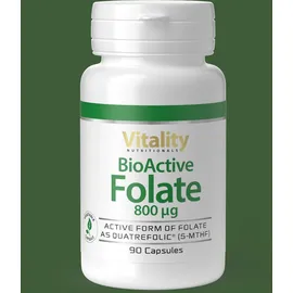 vitality nutritonals BioActive Folate Folsäure Kapseln 90 St.