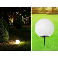 MeineWunschleuchte LED Kugelleuchte für den Garten Strom Ø45cm Dekokugel