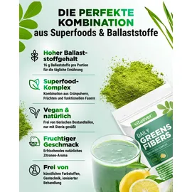 Vit4ever Daily Greens & Fibers Zitrone Pulver 600 g
