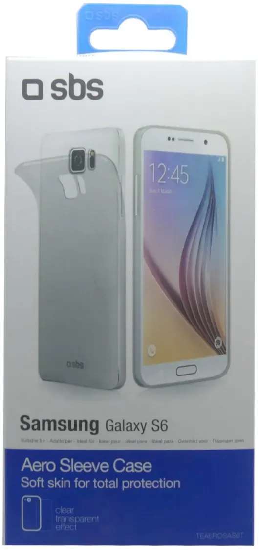 SBS Handyhülle Aero Sleeve Case dünn slim Samsung Galaxy S6 transparent