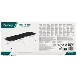 BESTWAY Feldbett Fold 'N Rest Schwarz