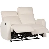 Beliani 2-Sitzer Sofa Creme Elektrisch verstellbar Verdal