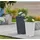 LECHUZA Cubico Cottage 40 Komplettset 40 x 40 x 75 cm granit