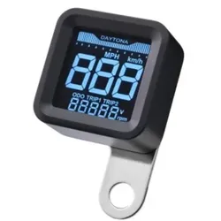 Daytona Cube Digitaler LCD-Tachometer + Drehzahlmesser, schwarz