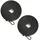 Relaxdays Schwarzes Gummiseil im 2er Set Schwarz