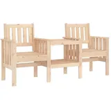 vidaXL Gartenbank 55 x 33 x 89 cm Natur