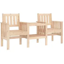 vidaXL Gartenbank 55 x 33 x 89 cm Natur