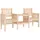 vidaXL Gartenbank 55 x 33 x 89 cm Natur