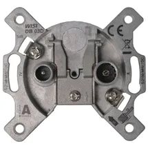 Wisi Universal Antennendose, 2-Loch Stichdose 5 dB