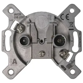 Wisi Universal Antennendose, 2-Loch Stichdose 5 dB