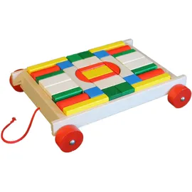 Ebert Bauwagen mit 36 Bausteinen 36-tlg.