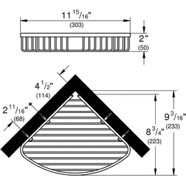 Grohe BauCosmopolitan Eckablagekorb, 40663001,