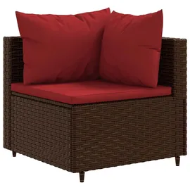 vidaXL Garten-Lounge-Set 4-tlg. braun