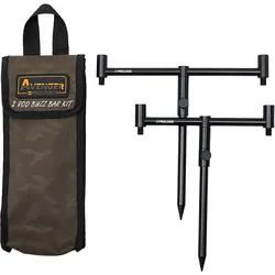 Buzz Bars mit Halterungen Prologic Avenger Buzz Bar Kit & Carrycase 2 Rod EINHEITSGRÖSSE