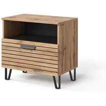 Vicco Nachttisch, Amber, Eiche Wotan, 60 x 58 cm