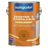 swingcolor Fenster- & Türenlasur  (Teak, 2,5 l, Seidenglänzend)