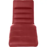 W.Schillig Relaxliege daily dreams Leder/Polyester 65 x 91 x 170 cm rot mit Kissen