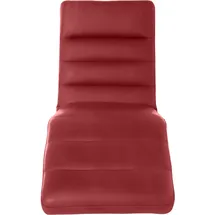 W.Schillig Relaxliege daily dreams Leder/Polyester 65 x 91 x 170 cm rot mit Kissen