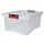 Eda Aufbewahrungsbox 49,4 x 38,8 x 23 cm 1-tlg. Transparent/Schwarz/Rot