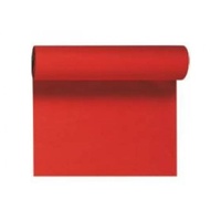 Duni Dunicel Tischläufer Tête-à-Tête Rot 40 x 2400 cm, Duni Tete a Tete Rot mit 20 perforierten Abschnitten à 1,20 m lang und 0,40 cm breit