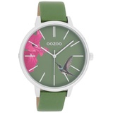 Oozoo Damenuhr C11065 Grün Lederband 42 mm - Grün