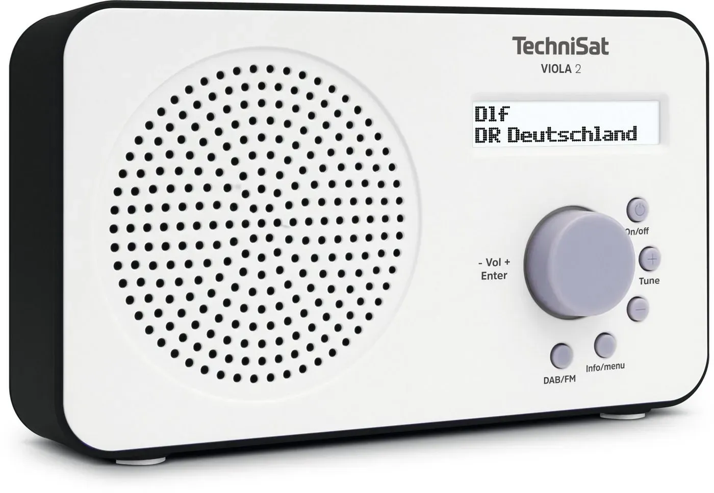 TechniSat VIOLA BT 1 Digitalradio (DAB) (UKW, Digitalradio (DAB), 1,00 W, Favoritenspeicher, Wecktimer, Freisprechfunktion) schwarz digital1a.shop