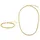 Steel_art Collier Set Caius Gold/Edelstahl