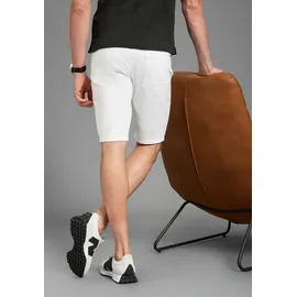 Bruno Banani Jeansshorts BRUNO BANANI "Hutch-Shorts", Herren, Gr. 32, Länge 32, weiß, Denim/Jeans, Obermaterial: 98% Baumwolle, 2% Elasthan, unifarben, normal kurz, Jeans Jeansshorts, gerade geschnittene kurze Beine, niedrige Leibhöhe
