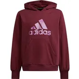 Adidas Future Icons Logo Hoodie Victory Crimson / Sonic Fuchsia 140