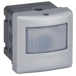 Legrand 079258A MOSAIC 3-Leiter Bewegungsmelder, 170°, 500W LED, Farbe: Aluminium 1