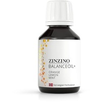 ZinZino BalanceOil+ Fischöl mit Omega-3 2478 mg, Omega-9, Vitamin D3, Tocopherol, DHA, EPA mit Olivenöl Geschmack Orange-Zitrone-Minze, 100 ml