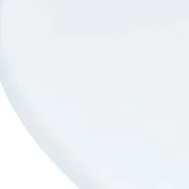 vidaXL Esstisch Weiß 106 cm Massivholz Gummibaum