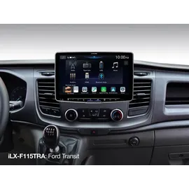 Alpine ILX-f115TRA | Autoradio mit 11-Zoll-Touchscreen, DAB+, 1-DIN Einbaugehäuse, Wireless Apple Carplay und Android Auto Unterstützung für Ford Transit (ab 2018)