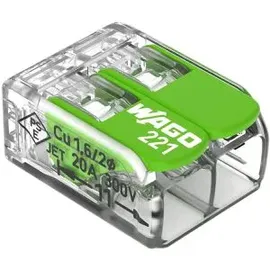 WAGO Compact-Verbindungsklemme bis 4 mm2 2-Leiter 16 St. 221-422/995-016