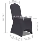 vidaXL Stretch Stuhlbezug 6 Stück Anthrazit