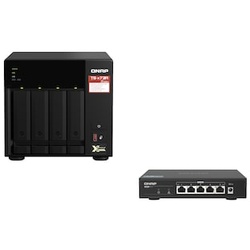 QNAP TS-473A-SW5T TS-473A-8G NAS System + QSW-1105-5T Switch