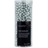 Kaemingk 10m Perlenkette 8mm Perlenband Girlande Weihnachtsbaumdeko Hochzeit Hellblau