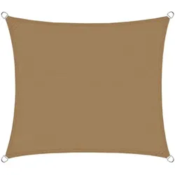 KARAT Sonnensegel Atmungsaktiv / Quadratisch / Sand / 3 x 3 m