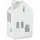 räder Mini Lichthaus Wohnhaus 11 x 6 x 6 cm Weiß