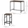 Homcom Bartisch-Set Braun,