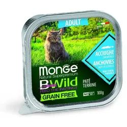 MONGE Bwild Cat Adult mit Sardellen 100g