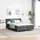 vidaXL Boxspringbett 140 x 200 cm Dunkelgrau
