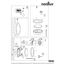 Nordlux Desi 22 Deckenleuchte schwarz