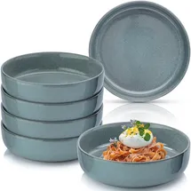 sänger Pastaschalen Blau, Stein, 6-teilig, Rund, Essen | Trinken, Geschirr, Teller Pastateller