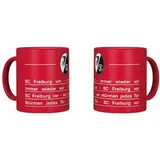 SC Freiburg Tasse rot