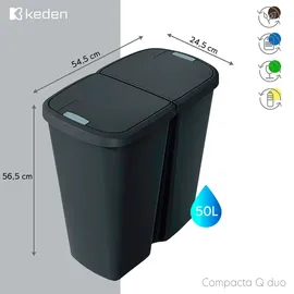 KEDEN Compact Q 50 l Schwarz und Blau