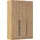Rauch Wäscheschrank Avola 136 x 229 x 54 cm Braun/Schwarz